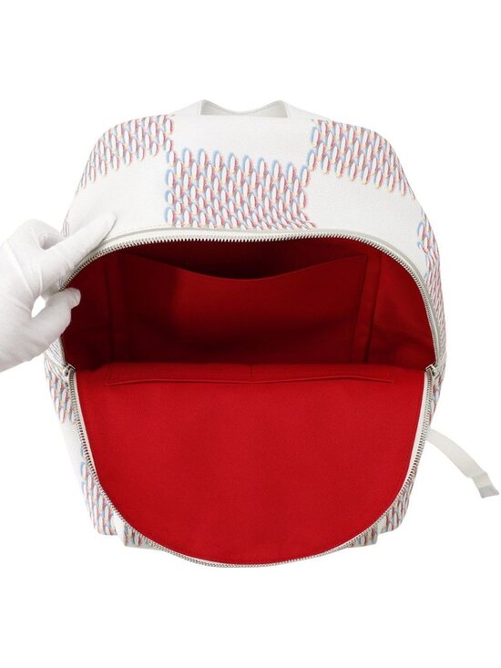 Louis Vuitton Damier Spray Leather Backpack White main image 4